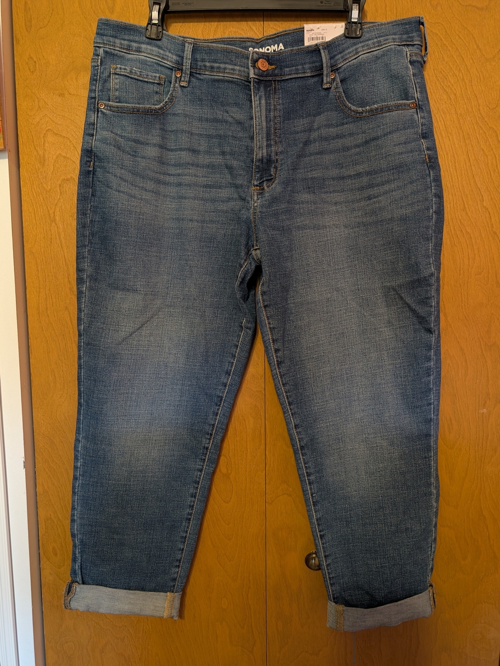 Sonoma Girlfriend Cuffed Jeans Women's Size 16